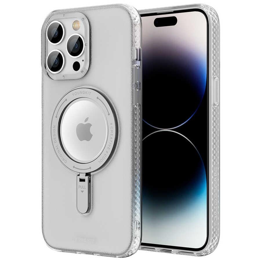 Apple iPhone 13 Pro Max Kılıf M-safe Şarj Özellikli Youngkit Rock Serisi Kapak