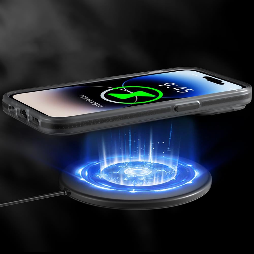 Apple iPhone 13 Pro Max Kılıf M-safe Şarj Özellikli Youngkit Binfen Serisi Yazı Temalı Kapak