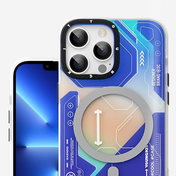 Apple iPhone 13 Pro Max Kılıf M-safe Şarj Özellikli YoungKit Metaverse Serisi Kapak