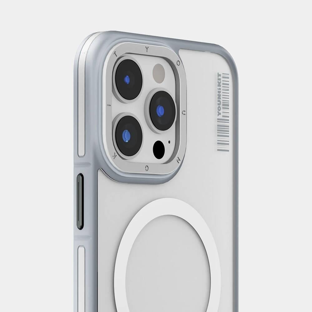 Apple iPhone 13 Pro Max Kılıf M-safe Şarj Özellikli Youngkit Rock Sand Serisi Kapak