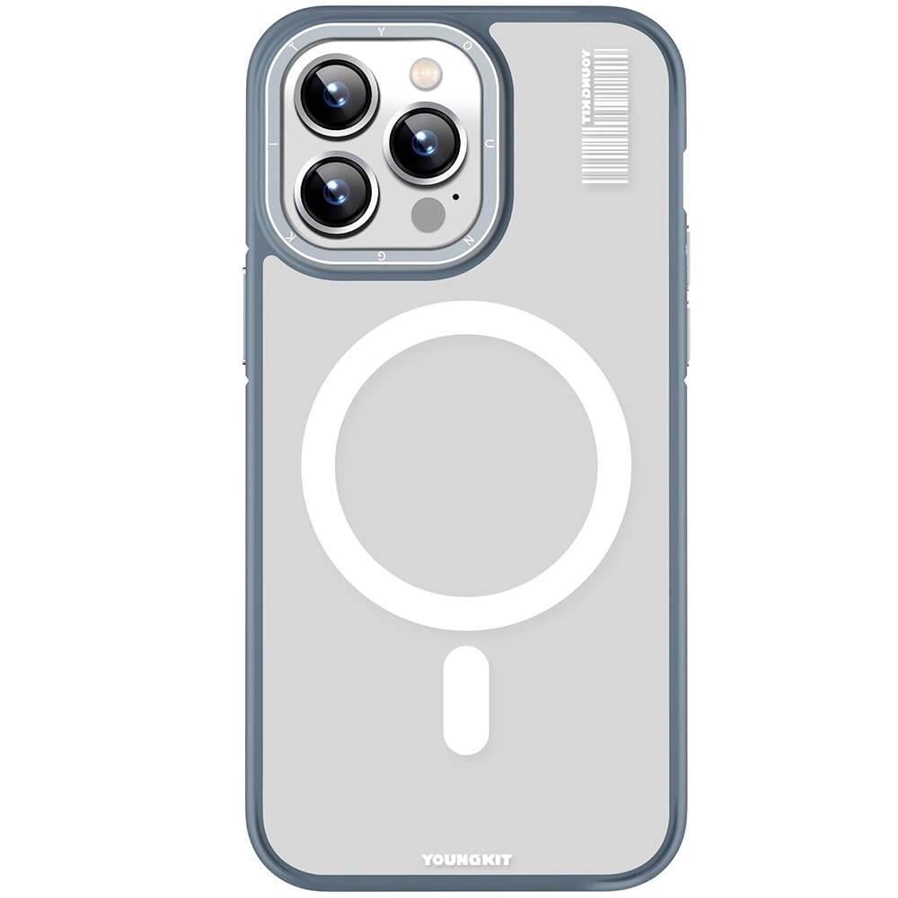 Apple iPhone 13 Pro Max Kılıf M-safe Şarj Özellikli Youngkit Rock Sand Serisi Kapak