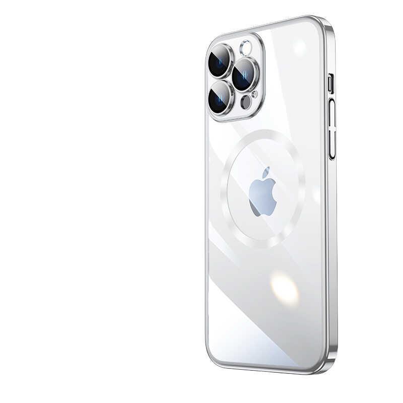 Apple iPhone 13 Pro Max Kılıf Wireless Şarj Özellikli Sert PC Zore Riksos M-safe Kapak
