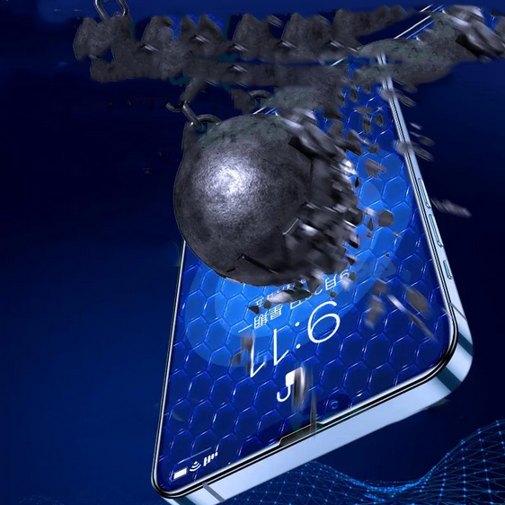 Apple iPhone 13 Pro Max ​​​​​​​​​​​​​​​​​​​​​​​​Zore Darbeye Dayanıklı Anti Statik Temperli Cam Ekran Koruyucu