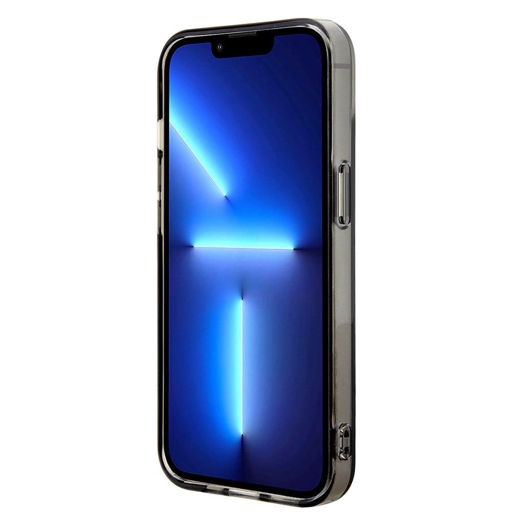 Apple iPhone 14 Kılıf BMW Orjinal Lisanslı Yarı Transparan M Dizayn Çizgili Kapak
