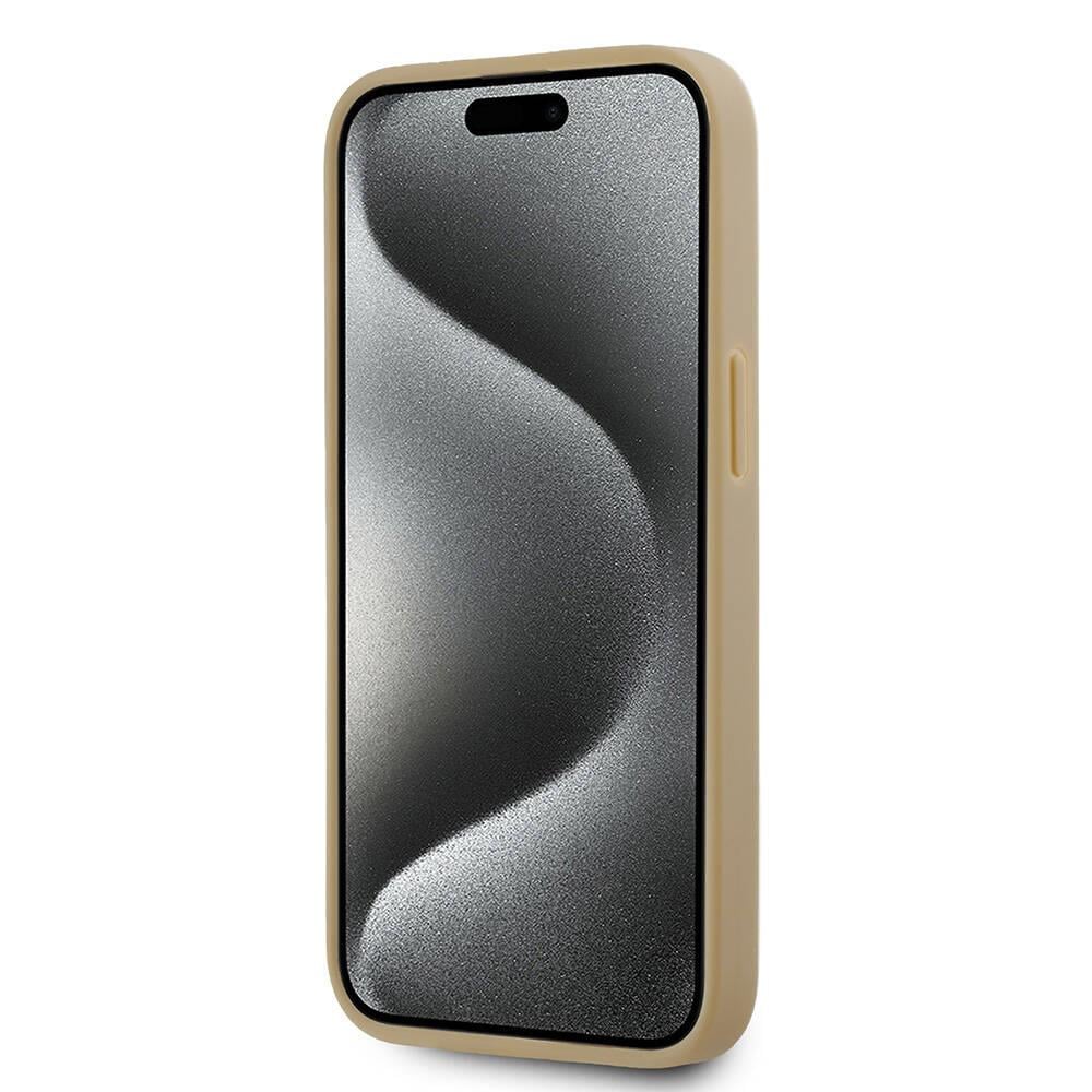 Apple iPhone 14 Kılıf Karl Lagerfeld Orjinal Lisanslı M-safe Şarj Özellikli KL Yazılı Hot Stamp Kapak
