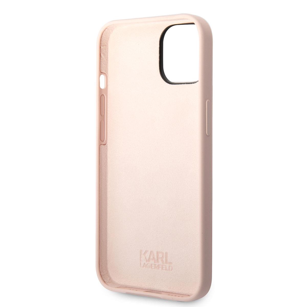 Apple iPhone 14 Kılıf Karl Lagerfeld Silikon Choupette Dizayn Kapak