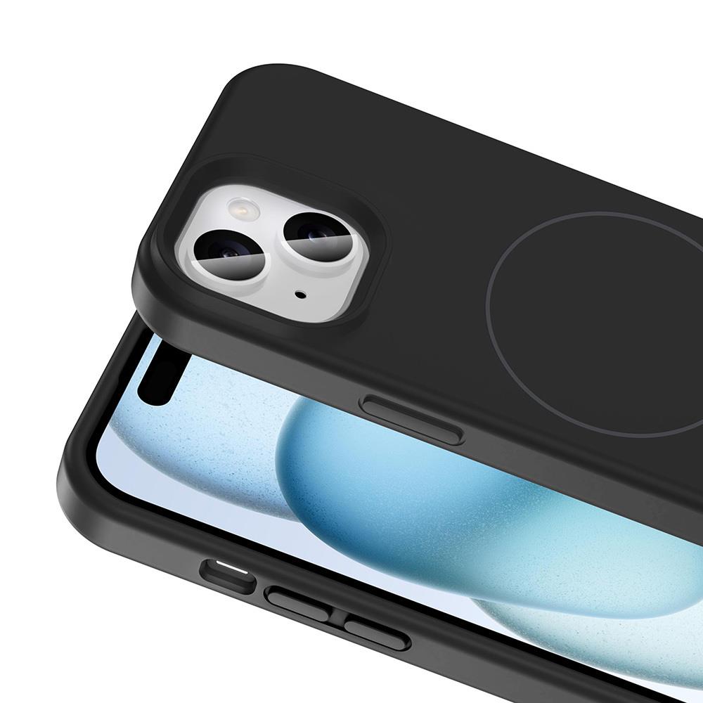 Apple iPhone 14 Kılıf M-safe Şarj Özellikli Sıvı Teknolojili Silinebilir Sert Zore Kivi Kapak