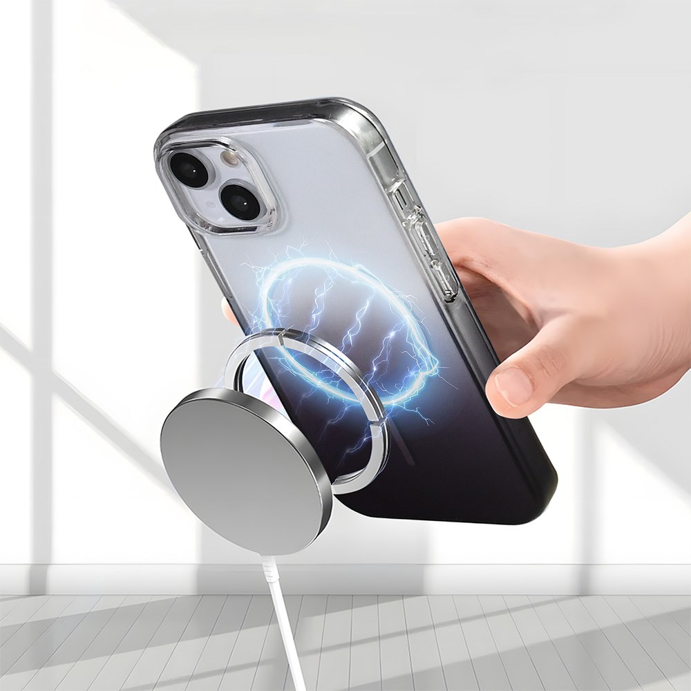 Apple iPhone 14 Kılıf M-safe Şarj Özellikli Youngkit Rock Serisi Kapak