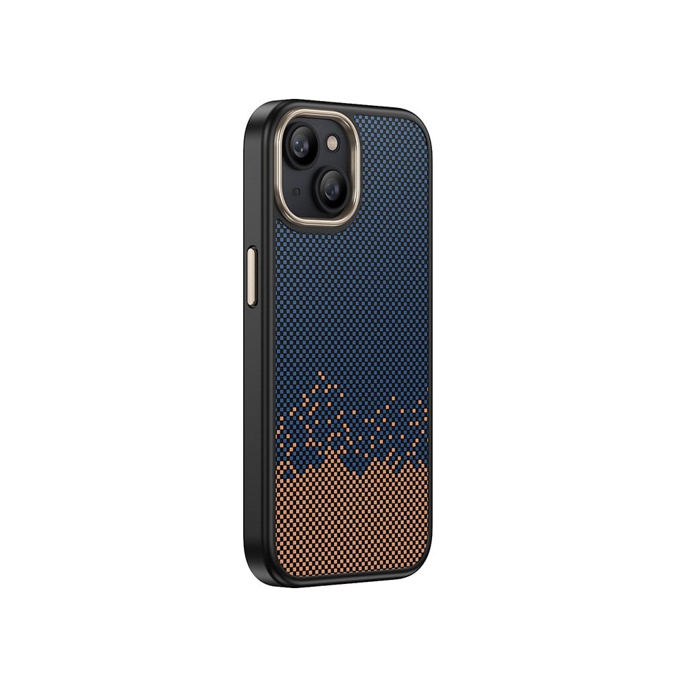 Apple iPhone 14 Kılıf M-safe Şarj Özellikli Karbon Fiber Görünümlü Zore Antina Kapak