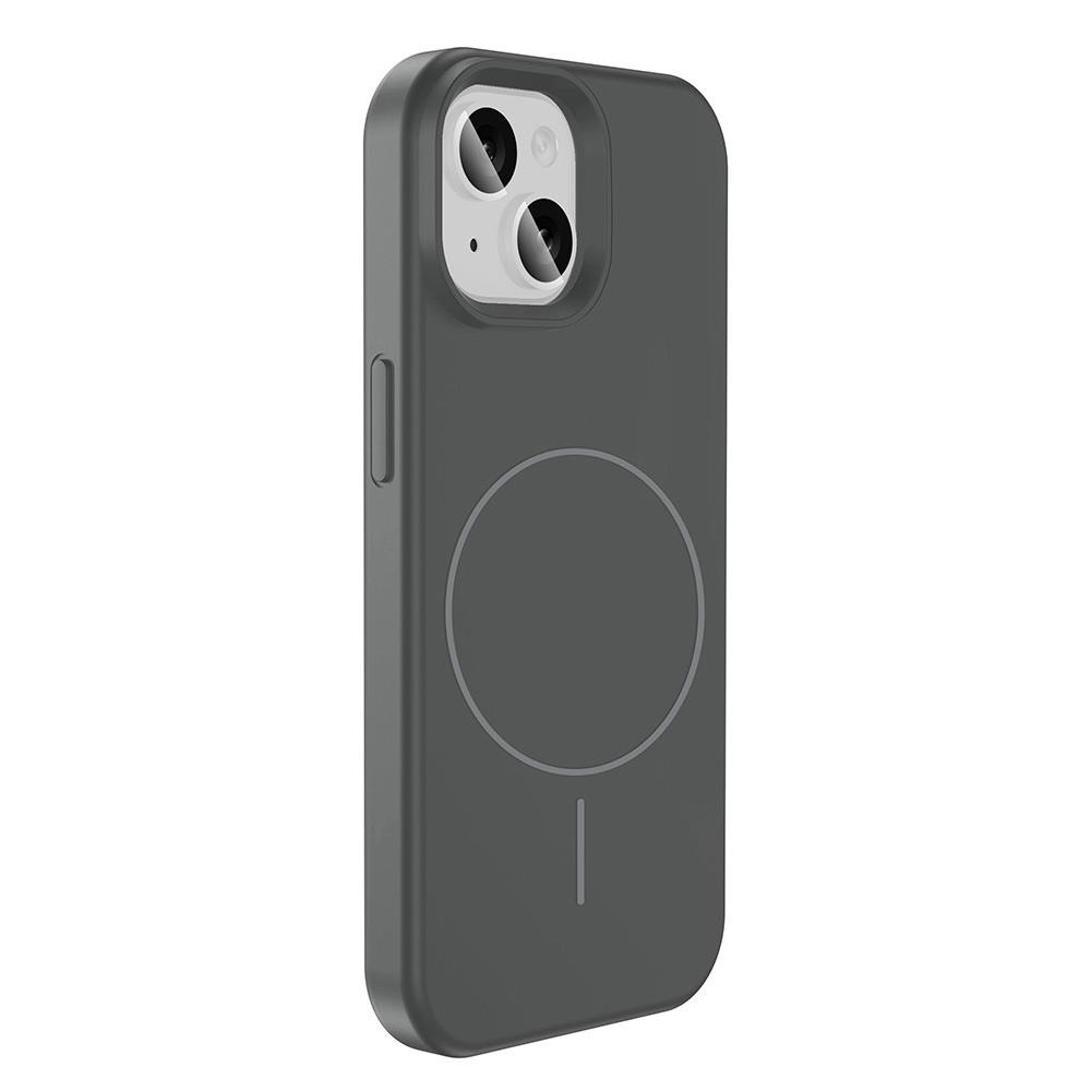 Apple iPhone 14 Kılıf M-safe Şarj Özellikli Sıvı Teknolojili Silinebilir Sert Zore Kivi Kapak