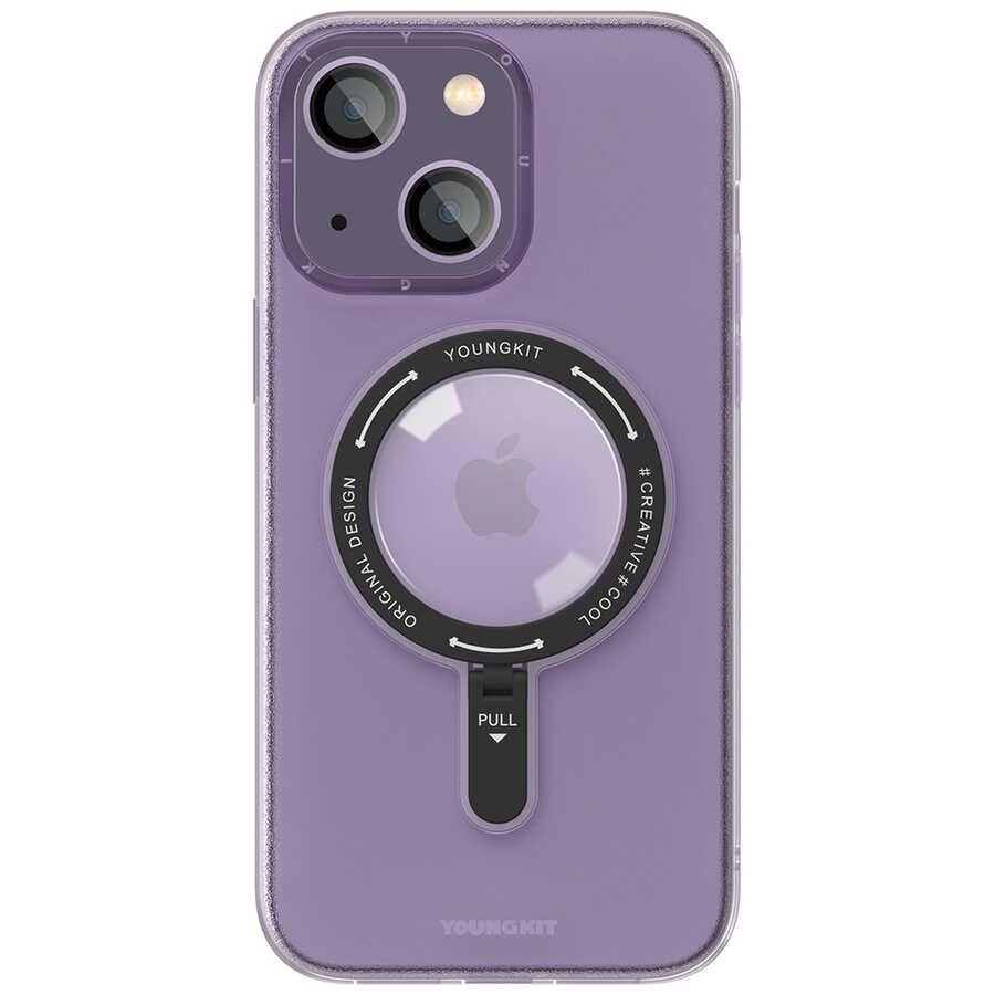 Apple iPhone 14 Kılıf M-safe Şarj Özellikli Youngkit Rock Serisi Kapak