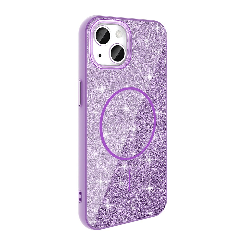 Apple iPhone 14 Kılıf M-safe Şarj Özellikli Polka Dot Desenli Youngkit Spots Serisi Kapak