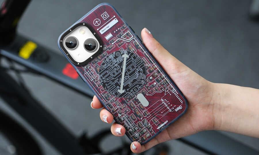 Apple iPhone 14 Kılıf M-safe Şarj Özellikli YoungKit Technology Serisi Kapak