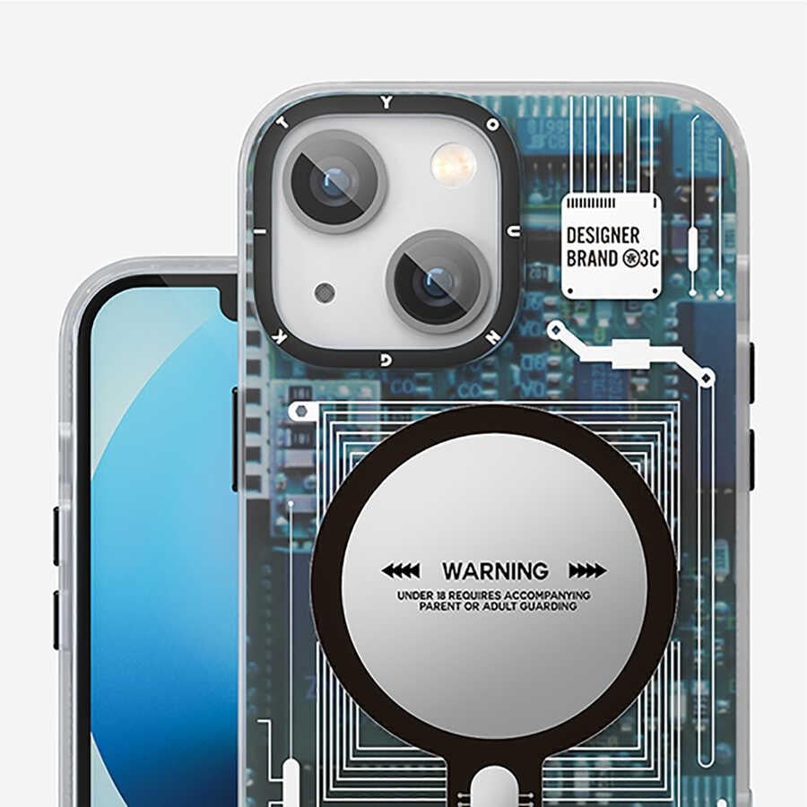 Apple iPhone 14 Kılıf M-safe Şarj Özellikli YoungKit Technology Serisi Kapak