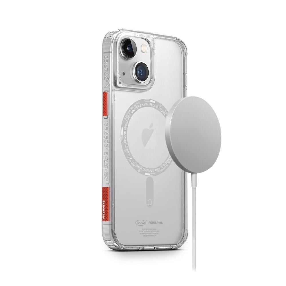 Apple iPhone 14 Kılıf SkinArma Şeffaf Airbag Tasarımlı M-safe Şarj Özellikli Saido Kapak