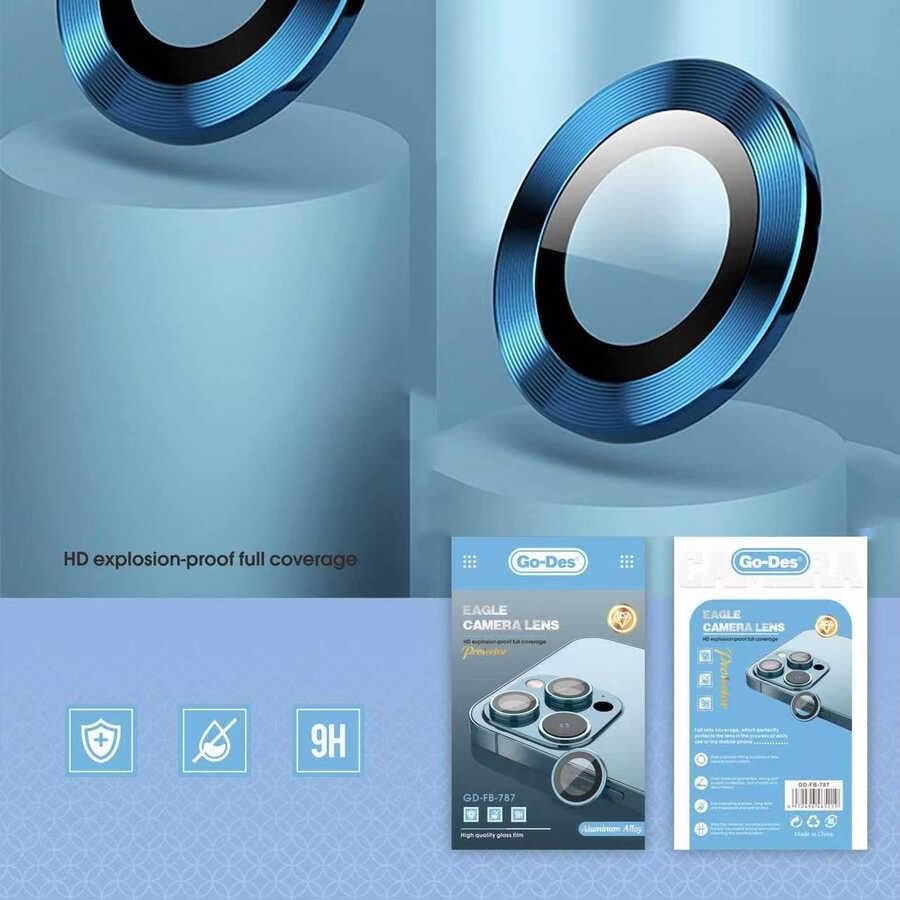 Apple iPhone 14 Plus Go Des Eagle Kamera Lens Koruyucu