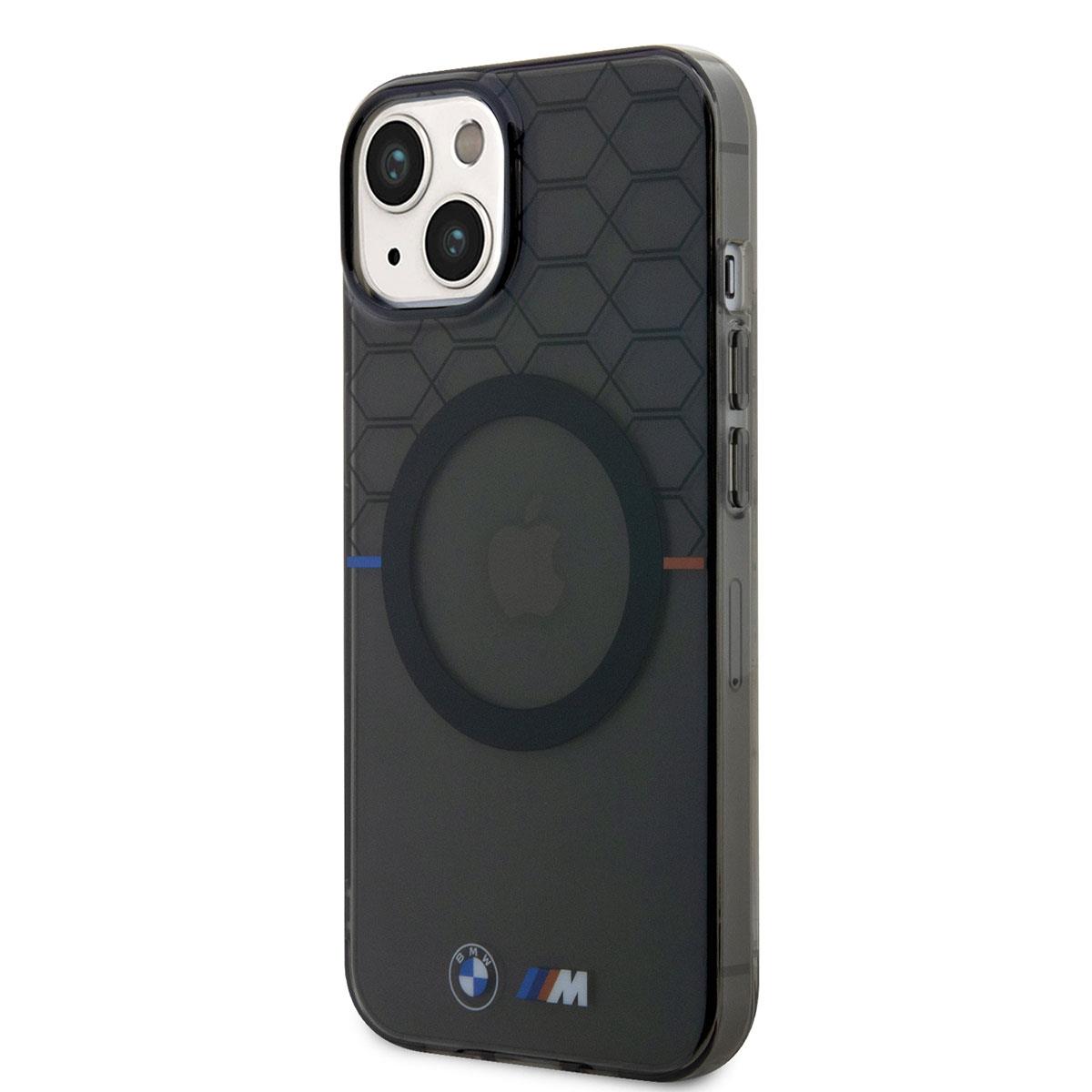 Apple iPhone 14 Plus Kılıf BMW M-safe Şarj Özellikli Transparan M Dizayn Kapak