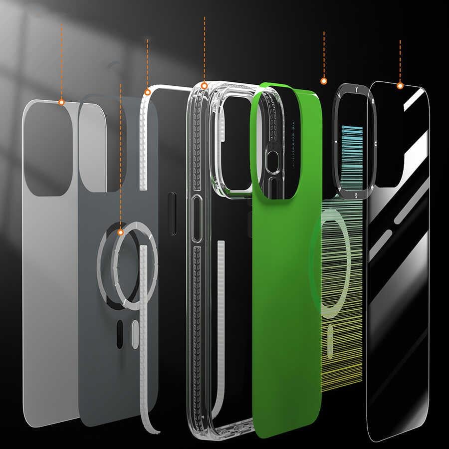 Apple iPhone 14 Plus Kılıf M-safe Şarj Özellikli Youngkit Pure Serisi Kapak