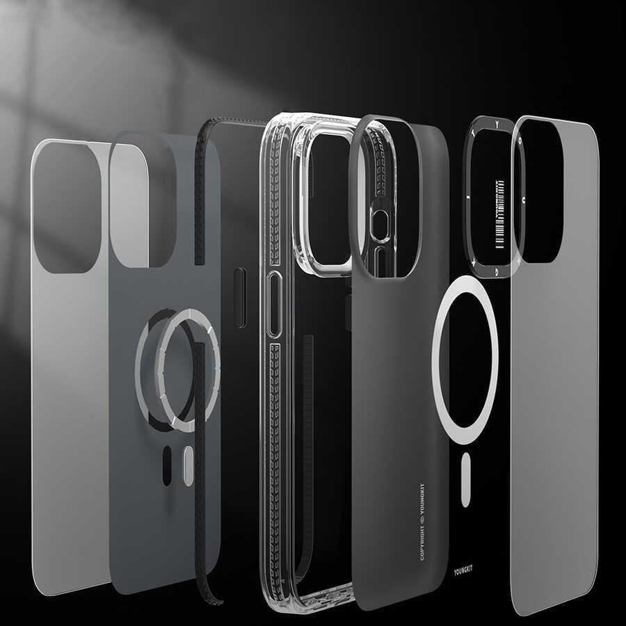Apple iPhone 14 Plus Kılıf M-safe Şarj Özellikli YoungKit Kamuflaj Serisi Kapak