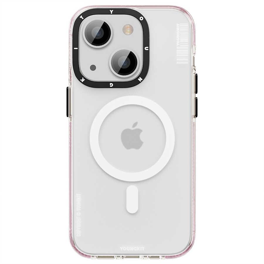 Apple iPhone 14 Plus Kılıf M-safe Şarj Özellikli Youngkit Jane Sand Serisi Kapak