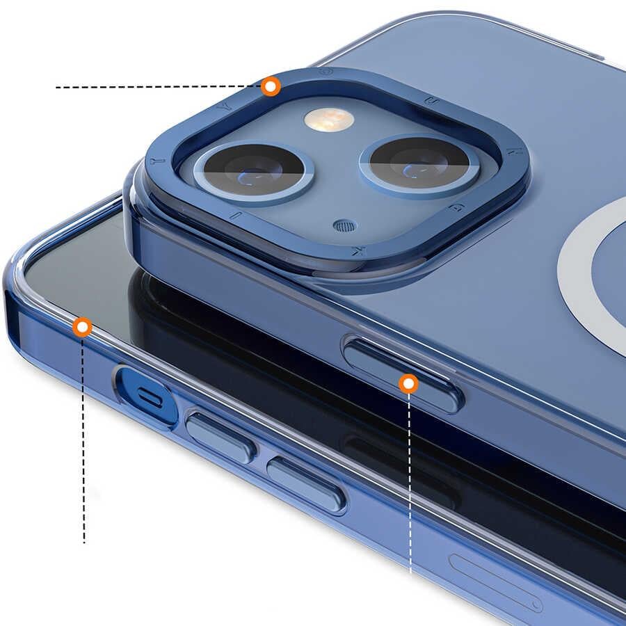 Apple iPhone 14 Plus Kılıf M-safe Şarj Özellikli Youngkit Coloured Glaze Serisi Kapak