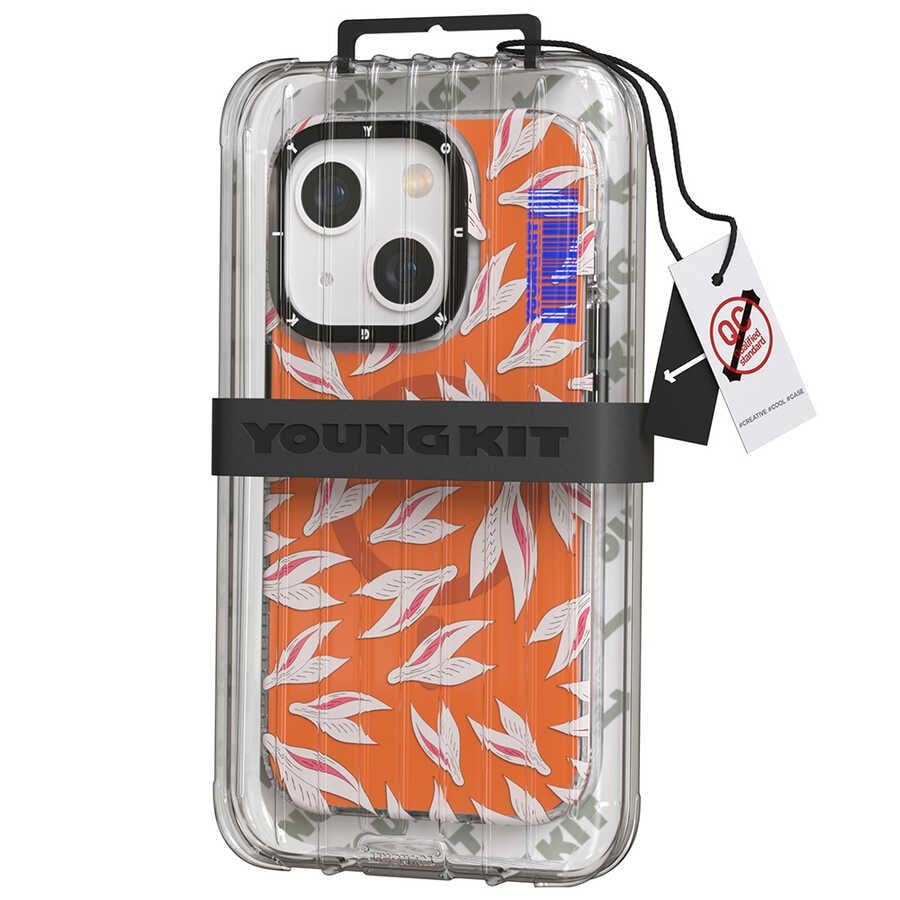 Apple iPhone 14 Plus Kılıf M-safe Şarj Özellikli Youngkit Play Rabbit Serisi Kapak