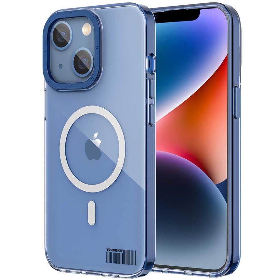 Apple iPhone 14 Plus Kılıf M-safe Şarj Özellikli Youngkit Coloured Glaze Serisi Kapak