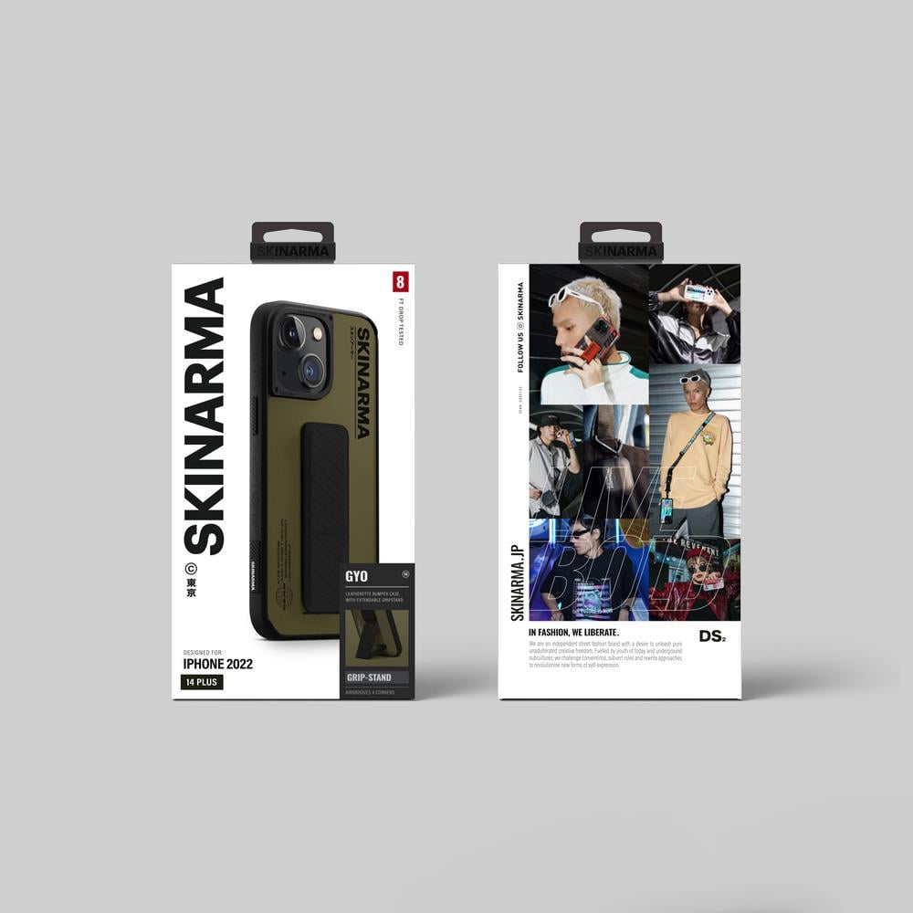 Apple iPhone 14 Plus Kılıf SkinArma Standlı Deri Görünümlü Gyo Kapak