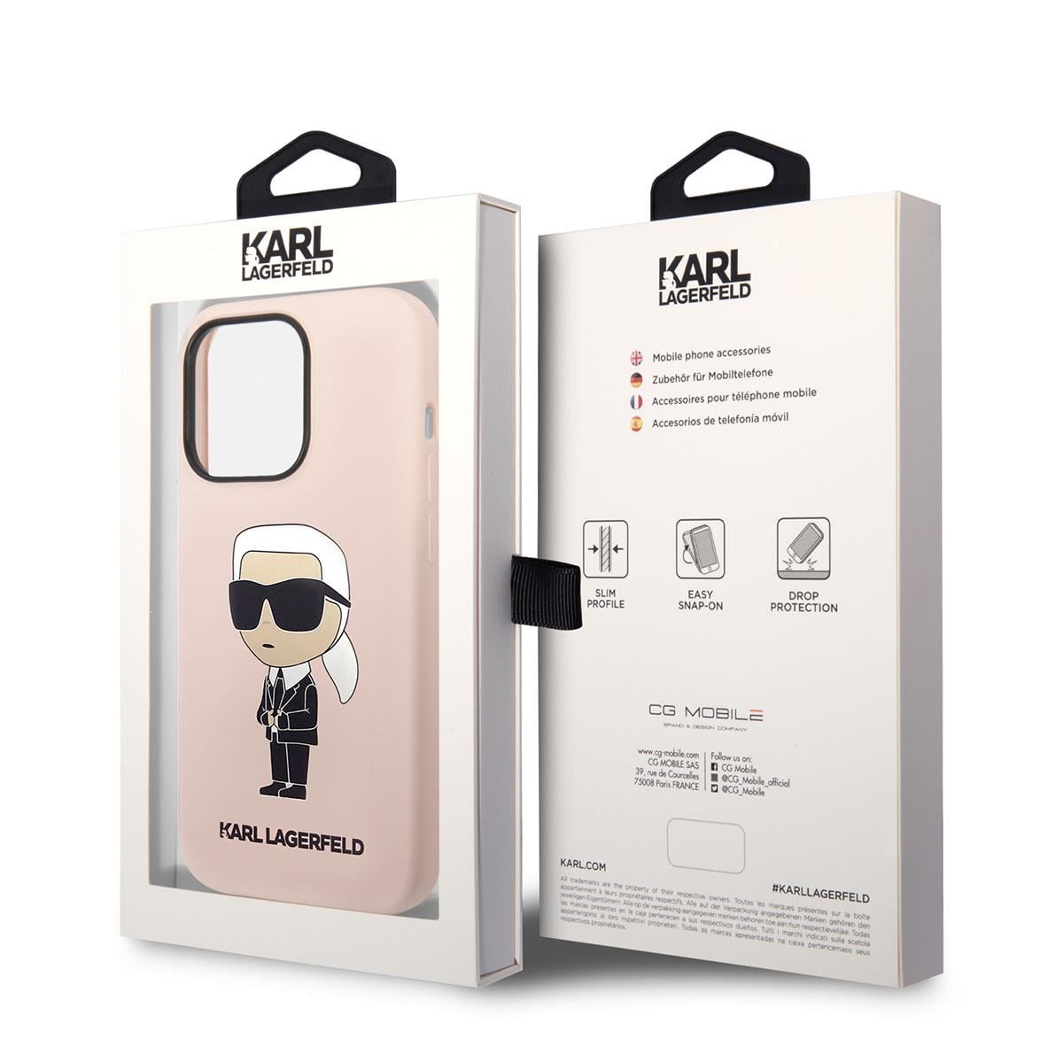Apple iPhone 14 Pro Kılıf Karl Lagerfeld Silikon Karl Dizayn Kapak
