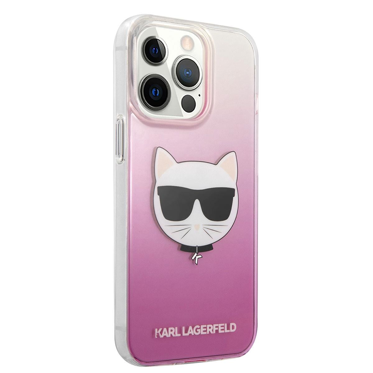 Apple iPhone 14 Pro Kılıf Karl Lagerfeld Sert TPU Choupette Dizayn Kapak