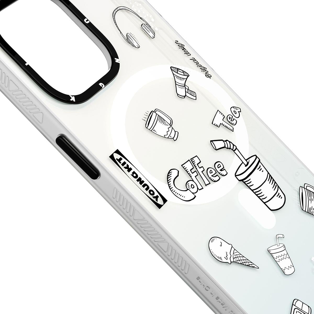 Apple iPhone 14 Pro Kılıf M-safe Şarj Özellikli Desenli Youngkit Plaything Serisi Kapak