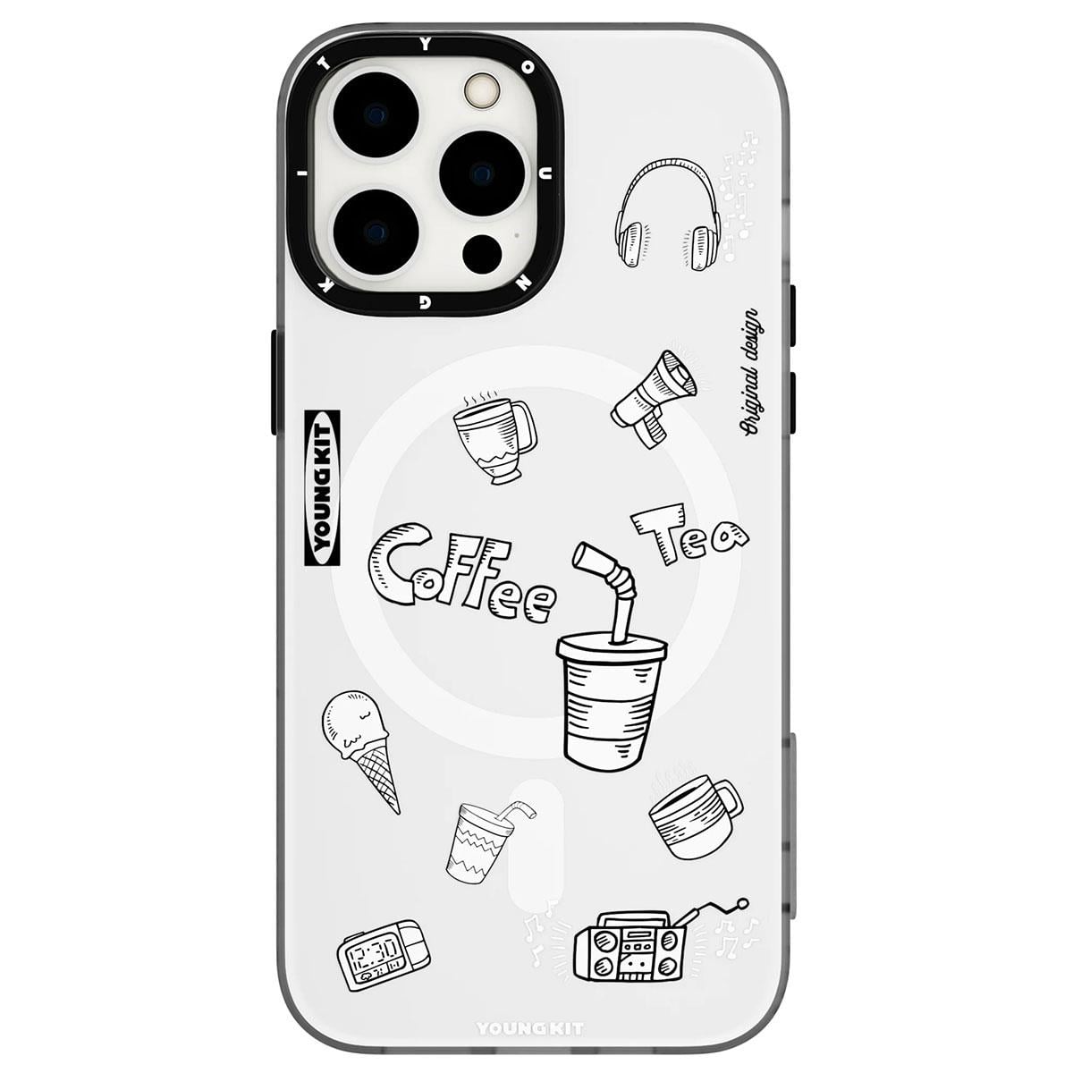 Apple iPhone 14 Pro Kılıf M-safe Şarj Özellikli Desenli Youngkit Plaything Serisi Kapak