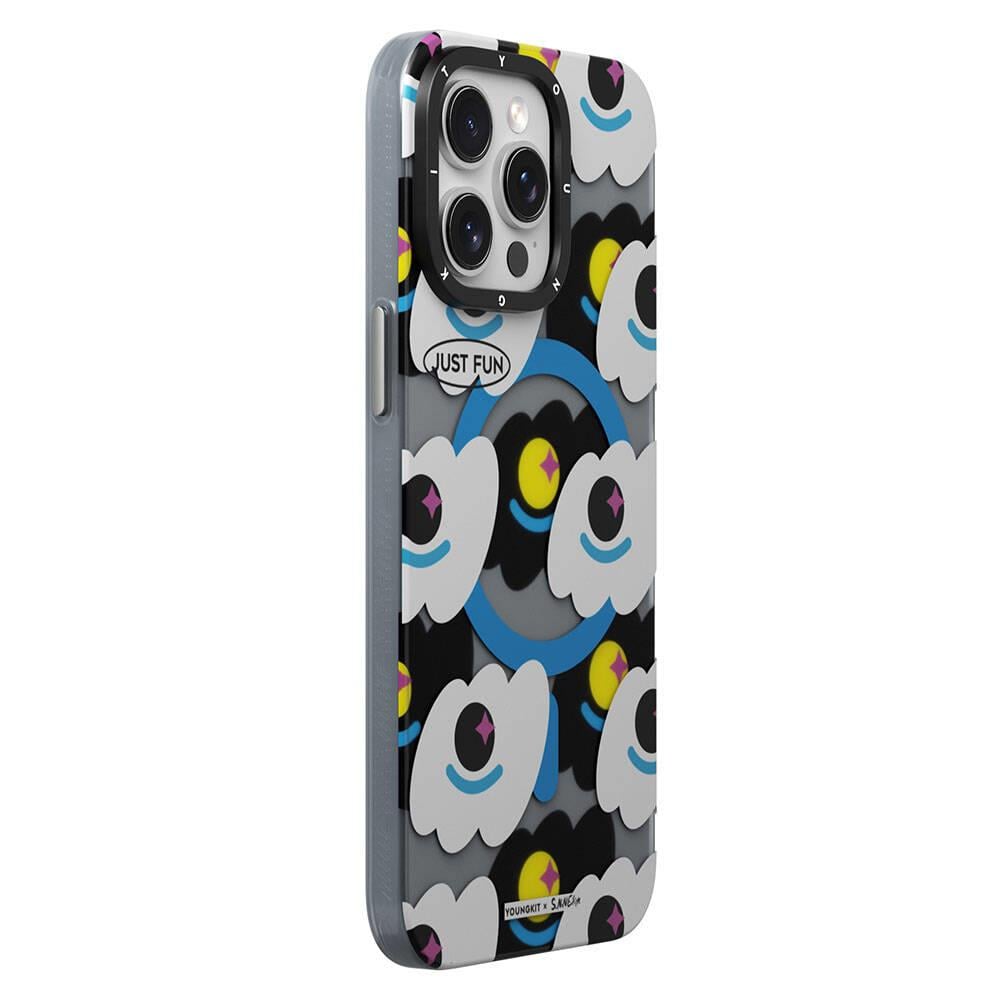 Apple iPhone 14 Pro Kılıf M-safe Şarj Özellikli Youngkit Happy View Serisi Kapak