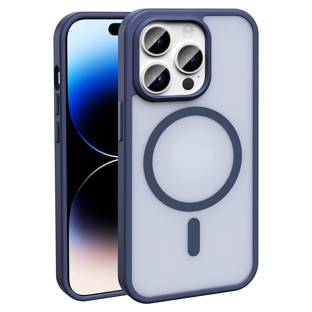 Apple iPhone 14 Pro Kılıf M-safe Şarj Özellikli Wlons Standlı Efsane Kapak