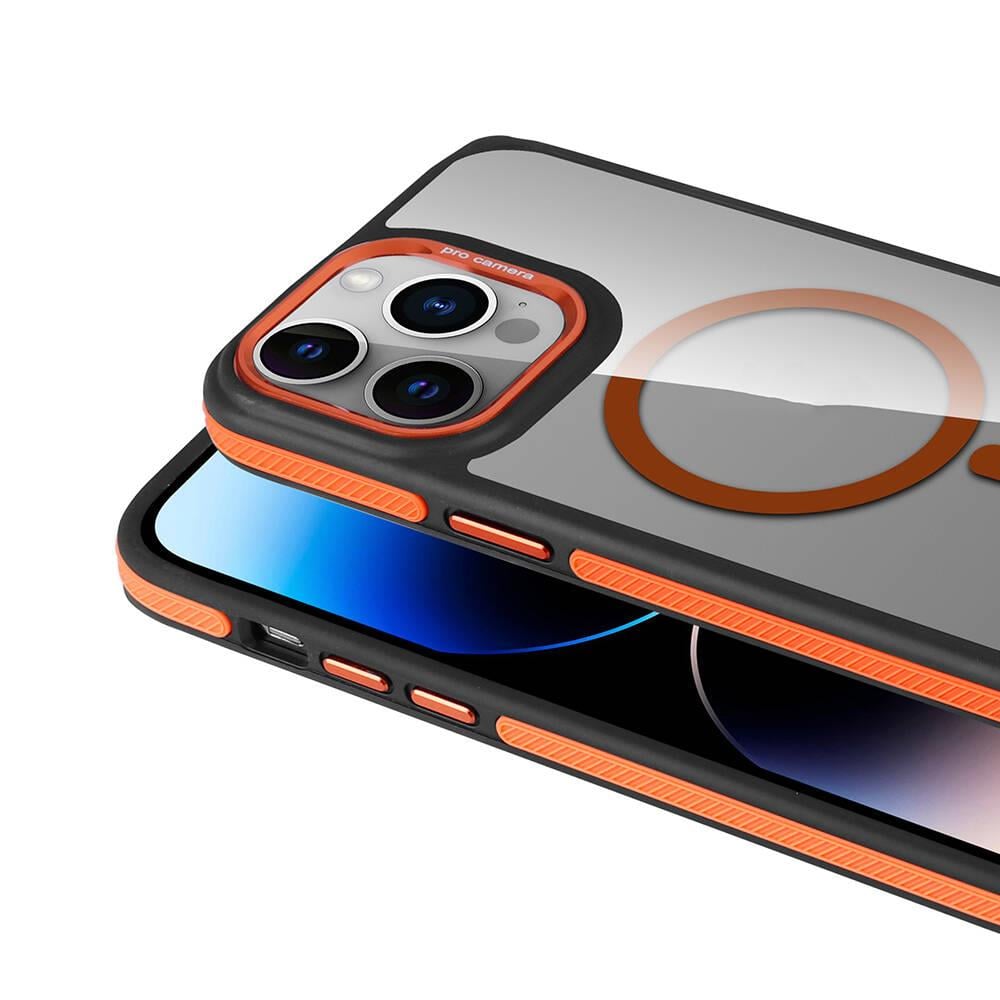 Apple iPhone 14 Pro Kılıf M-safe Şarj Özellikli Mat Görünümlü Zore Solo Kapak