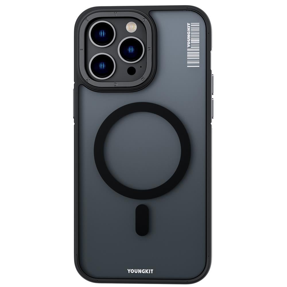 Apple iPhone 14 Pro Kılıf M-safe Şarj Özellikli Youngkit Rock Sand Serisi Kapak
