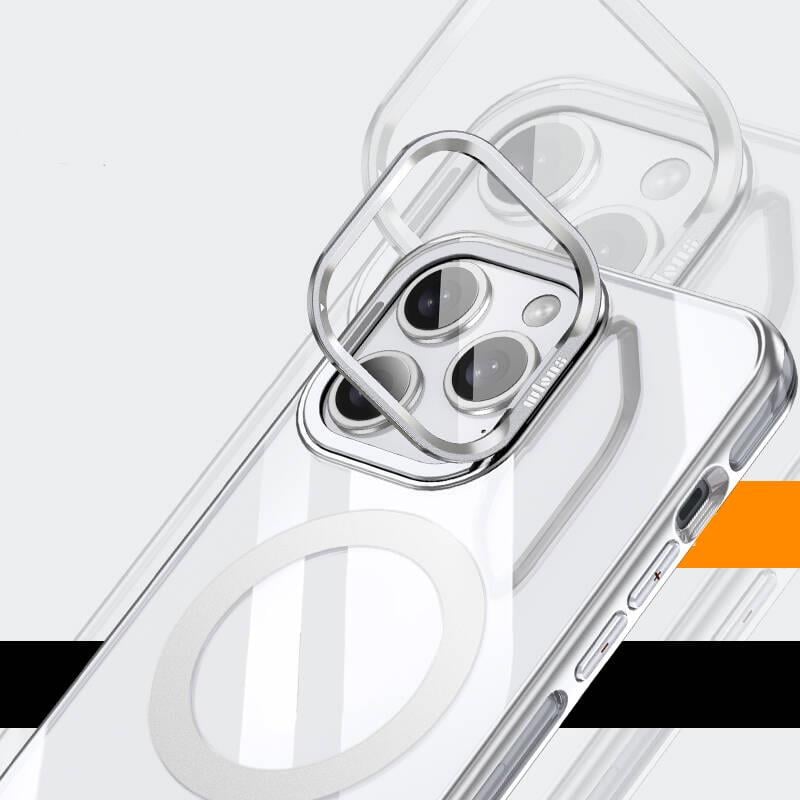 Apple iPhone 14 Pro Kılıf M-safe Şarj Özellikli Wlons Standlı Efsane Kapak