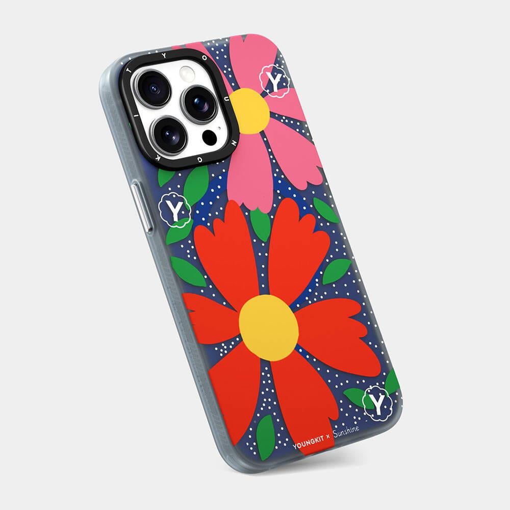 Apple iPhone 14 Pro Kılıf M-safe Şarj Özellikli Sunshine Tasarımlı Youngkit Colorful Serisi Kapak