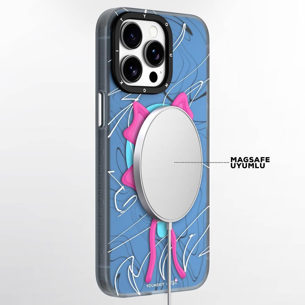Apple iPhone 14 Pro Kılıf M-safe Şarj Özellikli Youngkit Anti-Trend Serisi Kapak