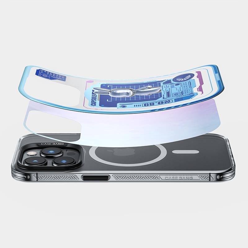 Apple iPhone 14 Pro Kılıf M-safe Şarj Özellikli Benks Casebang Rabbit Kapak