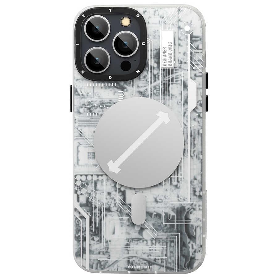 Apple iPhone 14 Pro Kılıf M-safe Şarj Özellikli YoungKit Technology Serisi Kapak