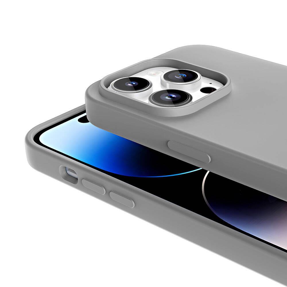 Apple iPhone 14 Pro Kılıf M-safe Şarj Özellikli Kamera Standlı Youngkit Bitty Cream Kapak