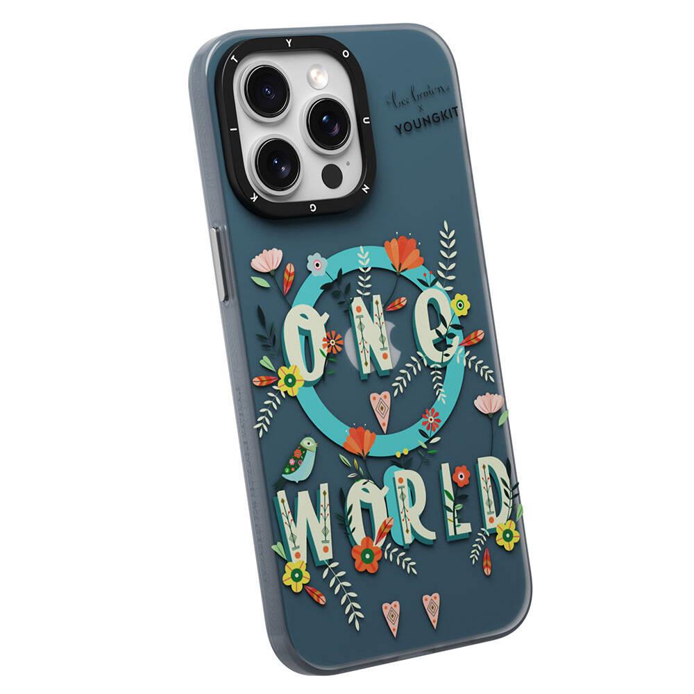 Apple iPhone 14 Pro Kılıf M-safe Şarj Özellikli Bee Brown Tasarımlı Youngkit Colorful Life Serisi Kapak