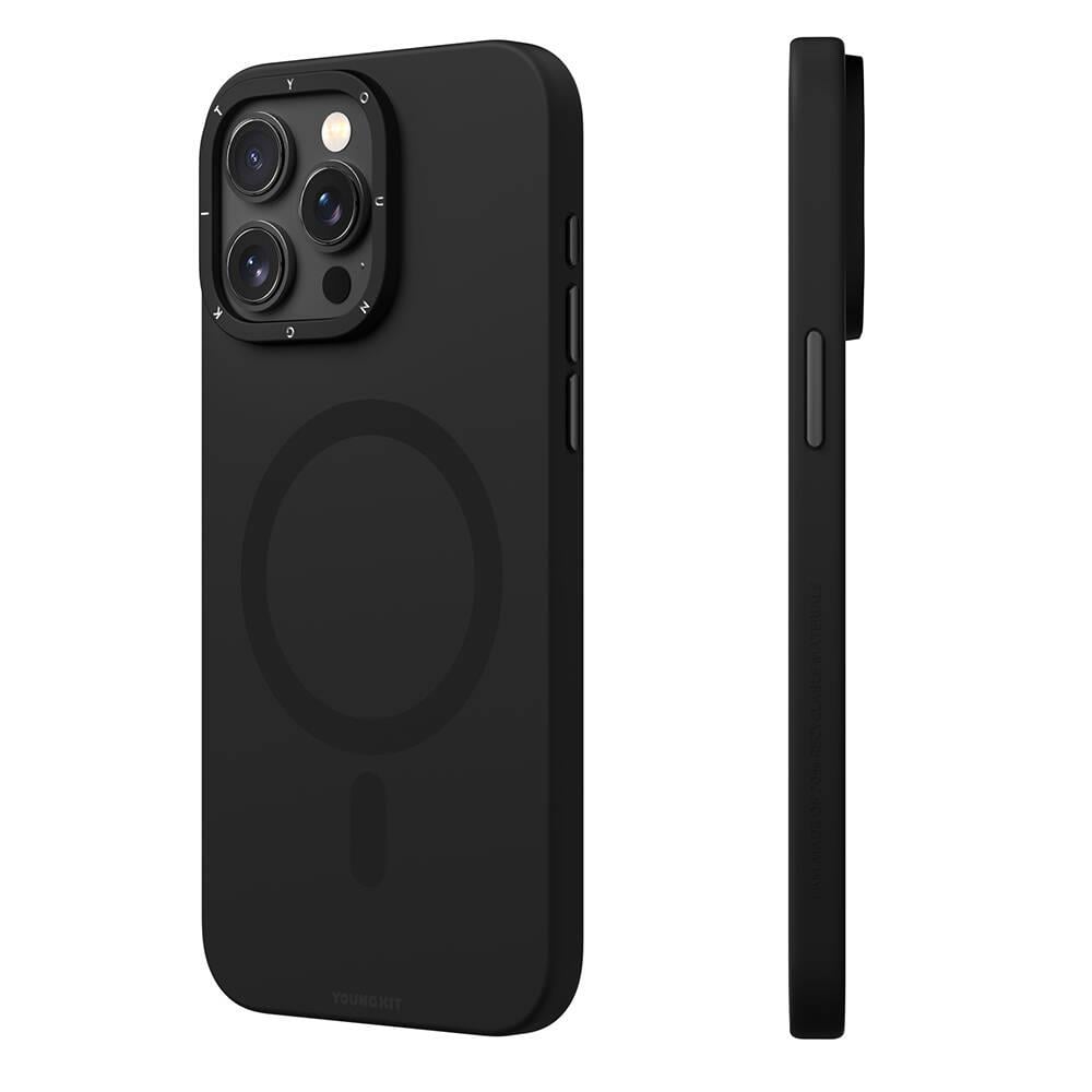 Apple iPhone 14 Pro Kılıf M-safe Şarj Özellikli Youngkit Rock Sand Serisi Kapak