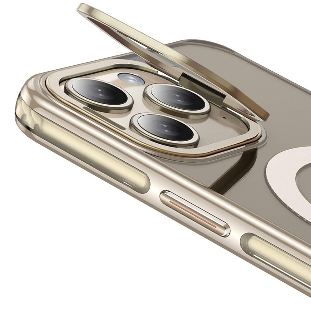 Apple iPhone 14 Pro Kılıf M-safe Şarj Özellikli Wlons Standlı Efsane Kapak