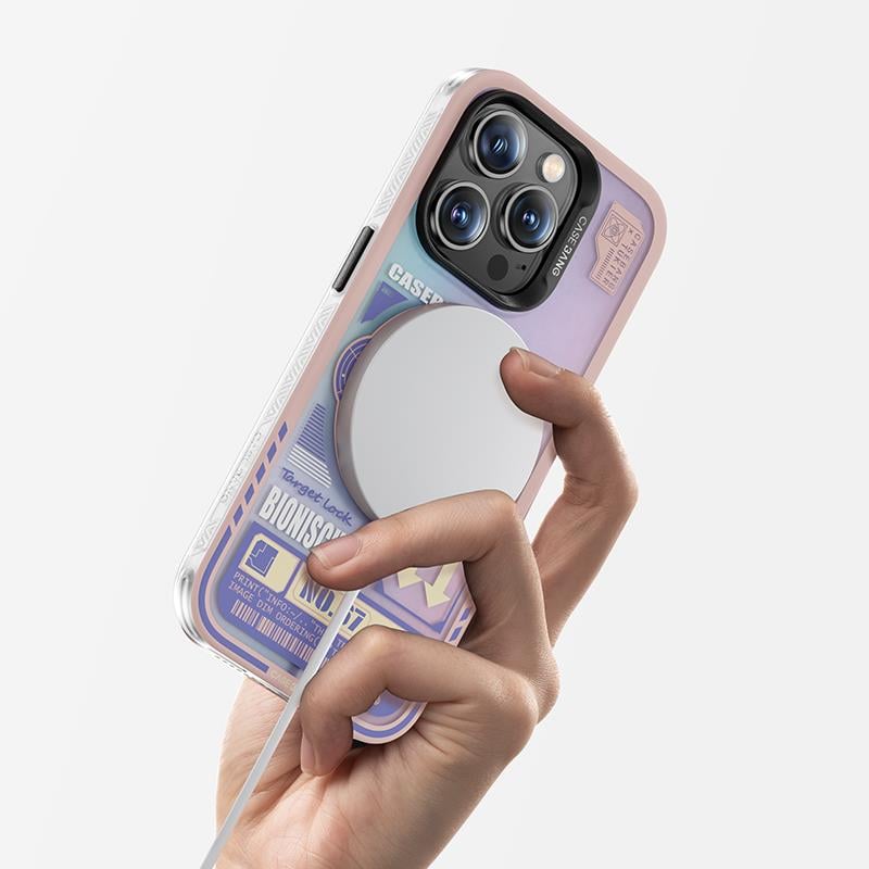 Apple iPhone 14 Pro Kılıf M-safe Şarj Özellikli Benks Casebang Rabbit Kapak