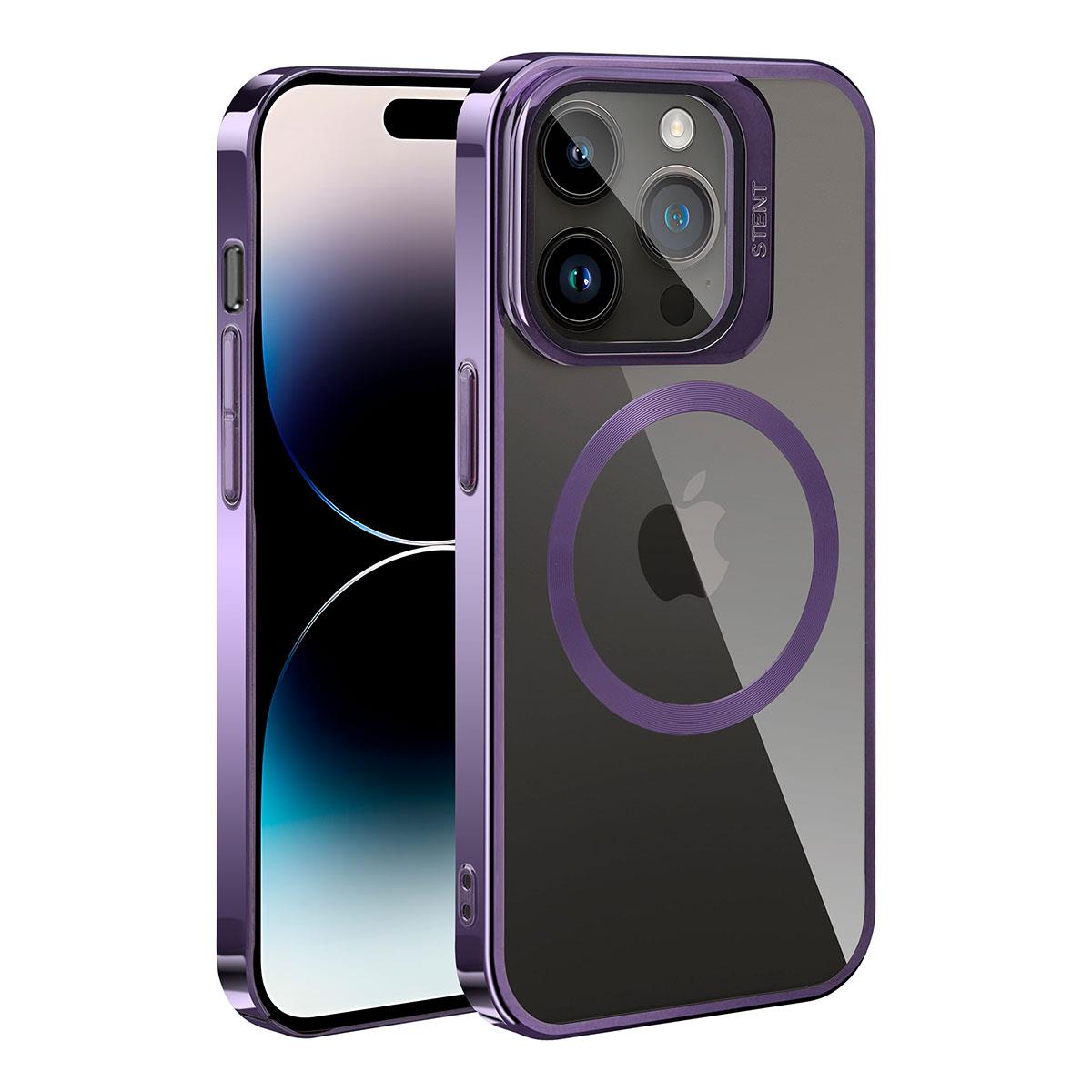 Apple iPhone 14 Pro Kılıf M-safe Şarj Özellikli Standlı Zore Klon Kapak