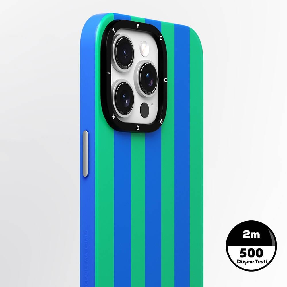 Apple iPhone 14 Pro Kılıf M-safe Şarj Özellikli Youngkit Striped Piano Keys Serisi Kapak