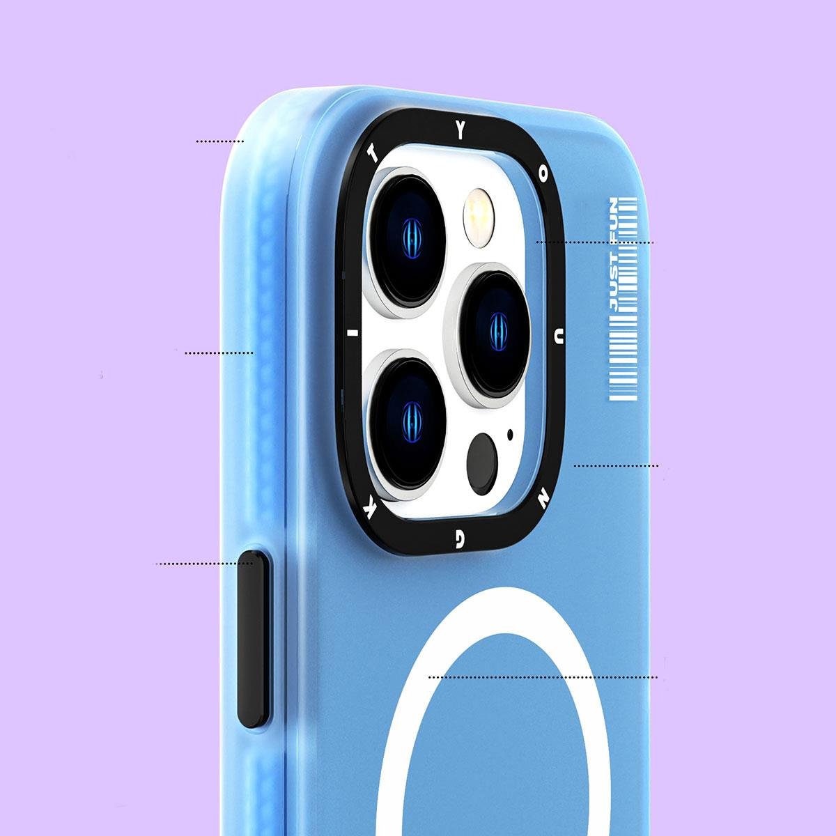 Apple iPhone 14 Pro Kılıf M-safe Şarj Özellikli Youngkit Colored Sand Serisi Kapak