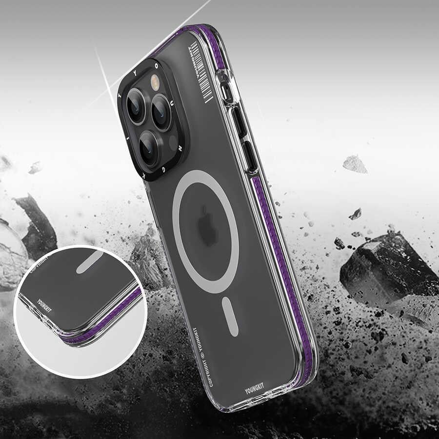 Apple iPhone 14 Pro Kılıf M-safe Şarj Özellikli Youngkit Jane Sand Serisi Kapak